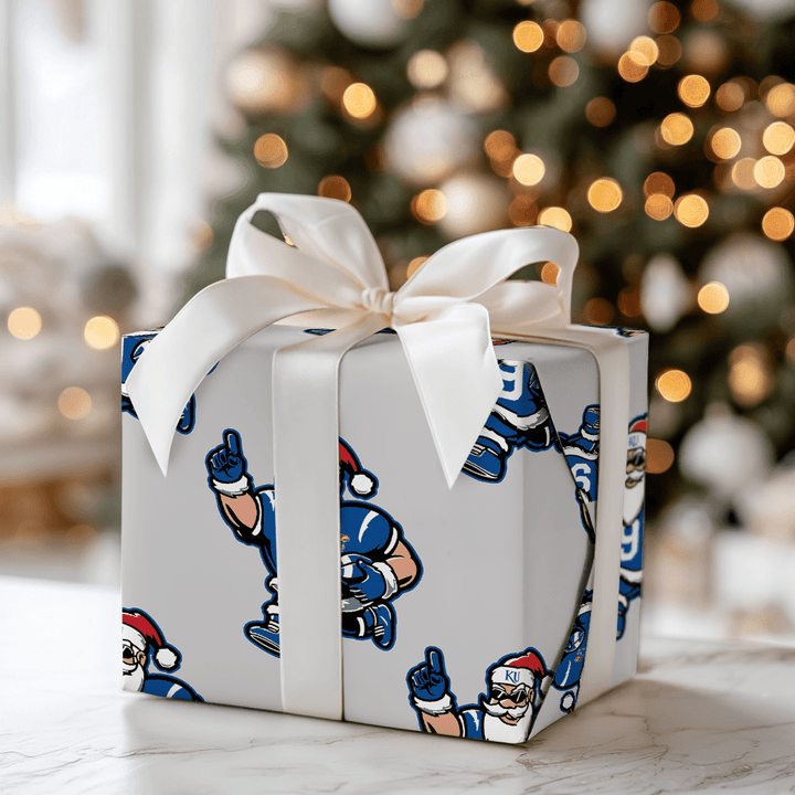 Santa's Rock Chalk Kickoff - Wrapping Paper - Aspen & Arlo