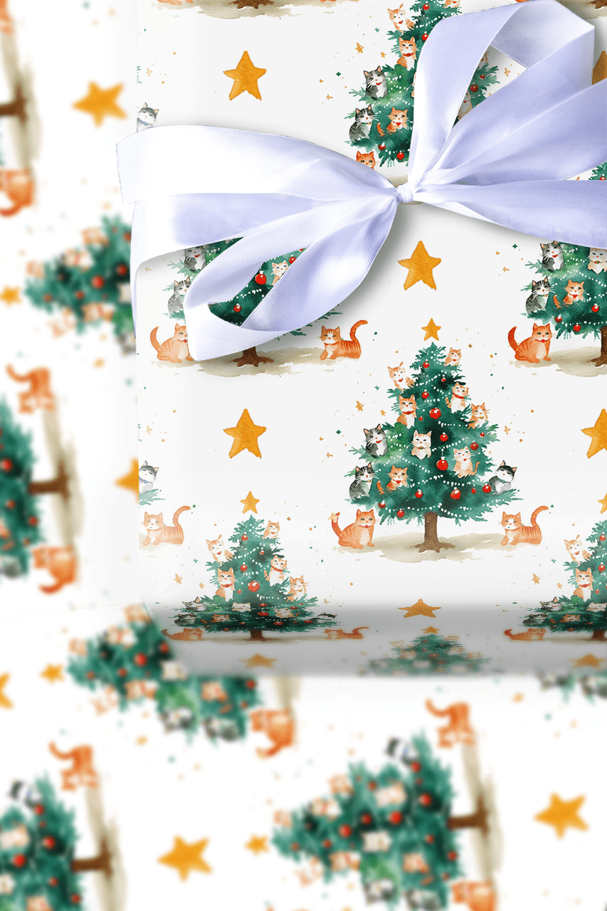 Curious Christmas - Wrapping Paper - Aspen & Arlo