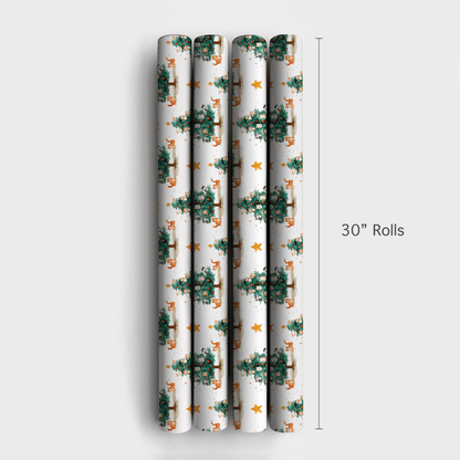 Curious Christmas - Wrapping Paper - Aspen & Arlo