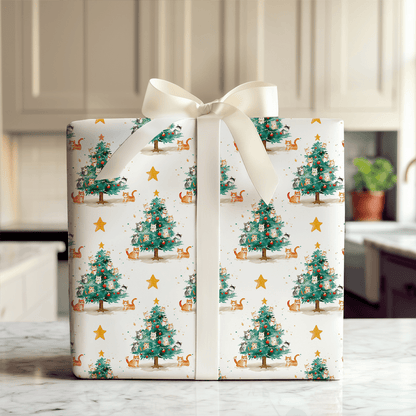 Curious Christmas - Wrapping Paper - Aspen & Arlo