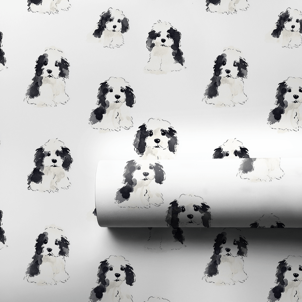 Sheepadoodle - Wrapping Paper - Aspen & Arlo