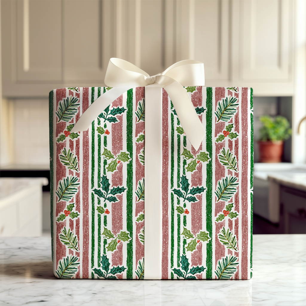 Holly Hearth Stripes