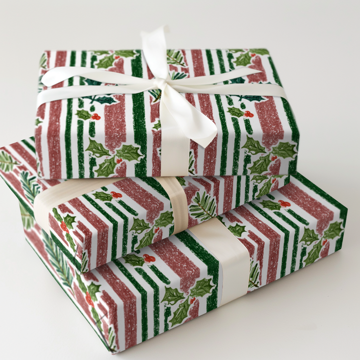 Holly Hearth Stripes