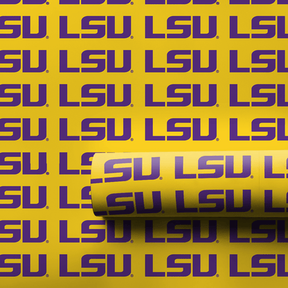 LSU Purple & Gold Fusion - Wrapping Paper - Aspen & Arlo