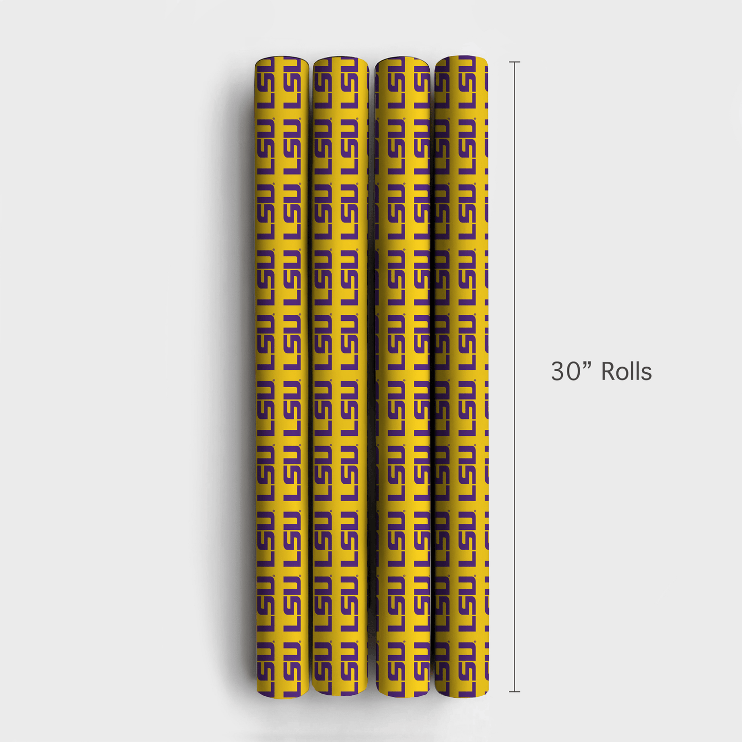 LSU Purple & Gold Fusion - Wrapping Paper - Aspen & Arlo
