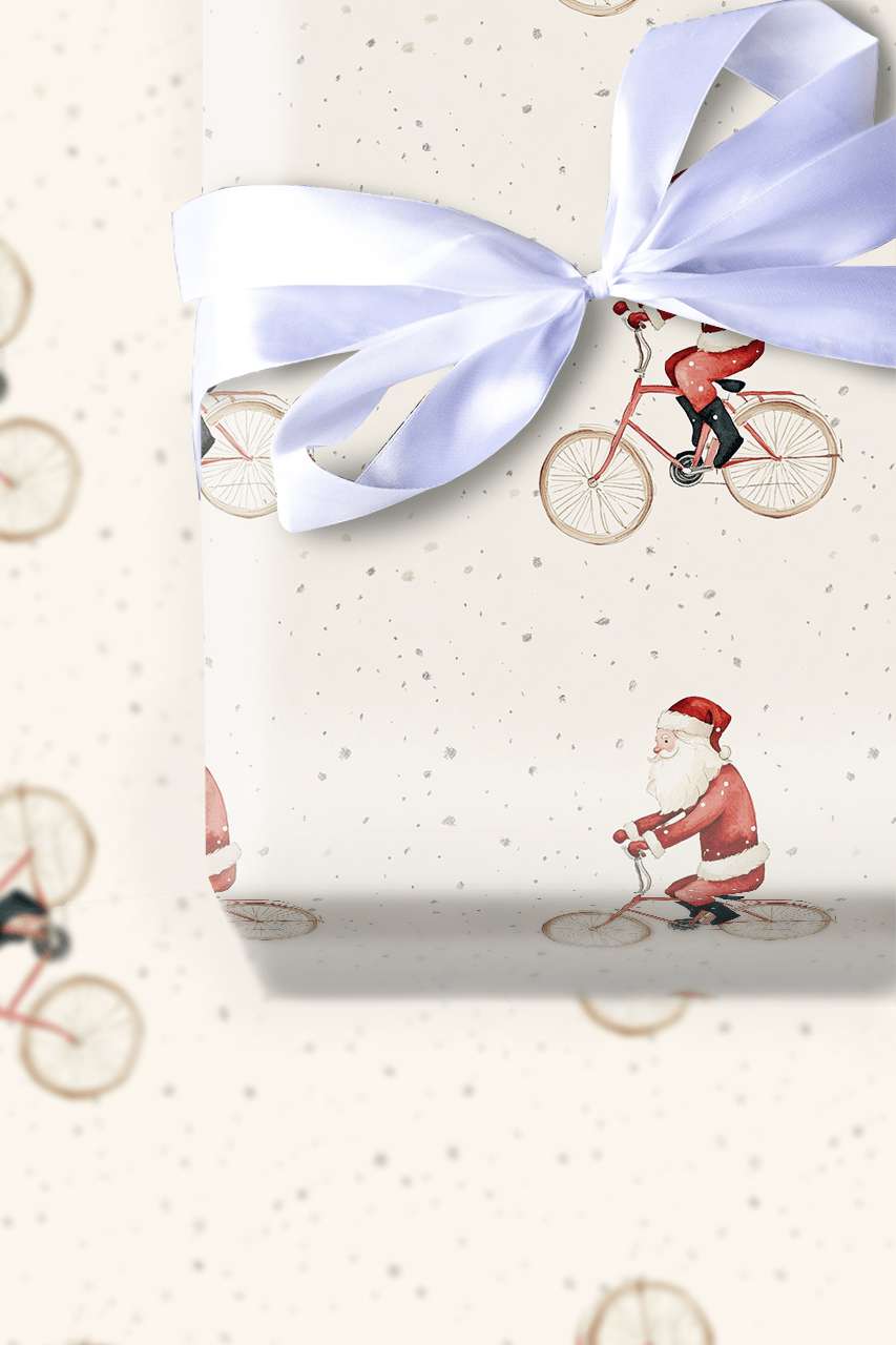 Pedal to the Present - Wrapping Paper - Aspen & Arlo
