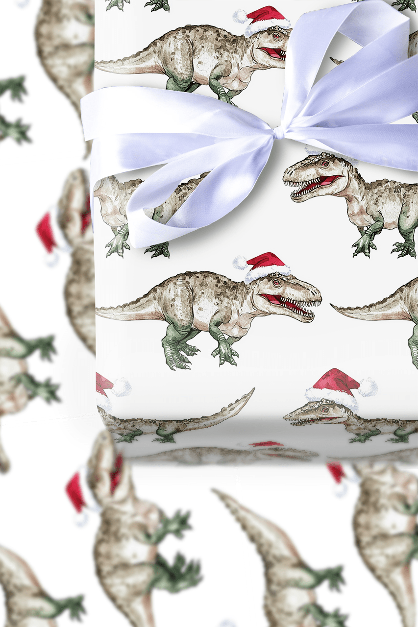 Roar Navidad - Wrapping Paper - Aspen & Arlo