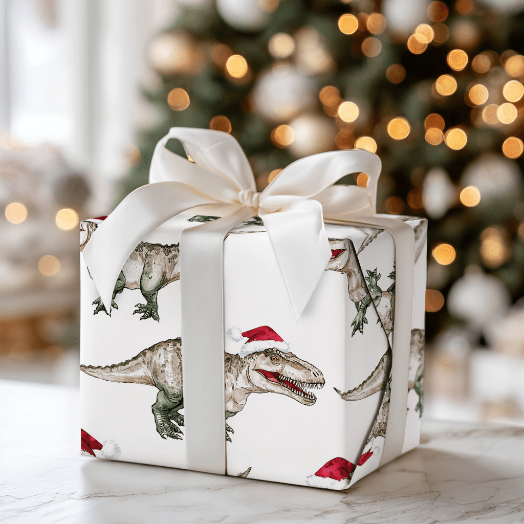 Roar Navidad - Wrapping Paper - Aspen & Arlo