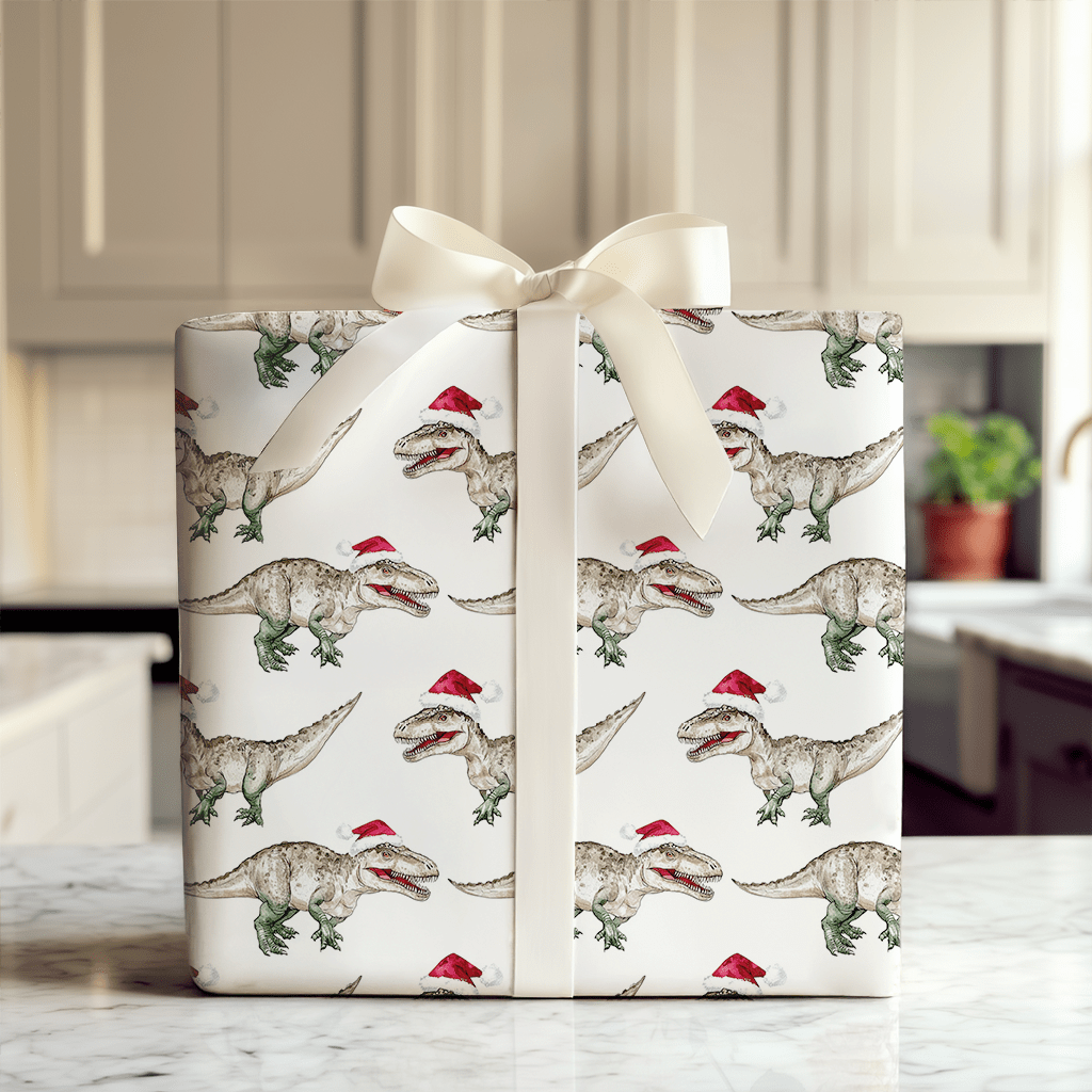 Roar Navidad - Wrapping Paper - Aspen & Arlo