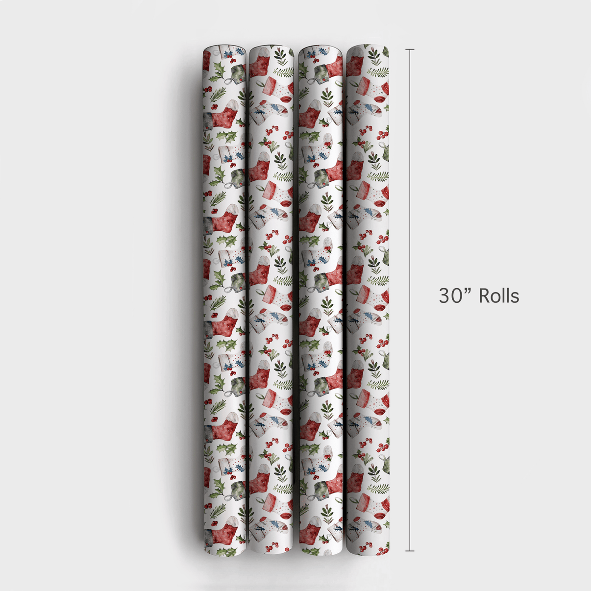 Stocking Season Wrapping Paper: Christmas Stocking Gift Wrap – Aspen & Arlo