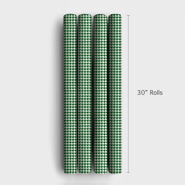 Evergreen Houndstooth - Wrapping Paper - Aspen & Arlo