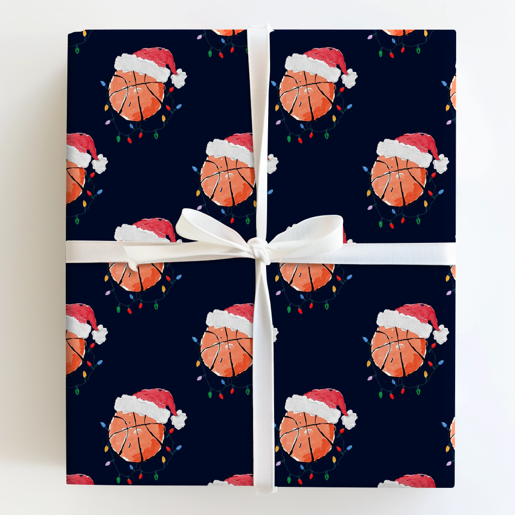 Navy Festive Basketball