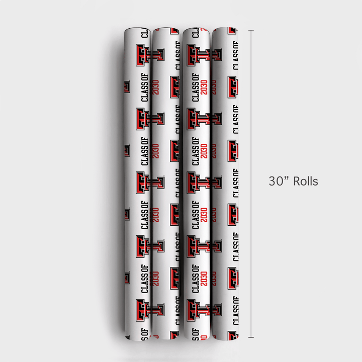 Texas Tech Class of 2030 - Wrapping Paper - Aspen & Arlo