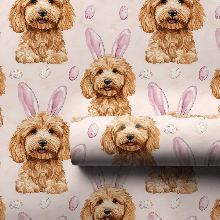 Goldendoodle Bunny - Wrapping Paper - Aspen & Arlo