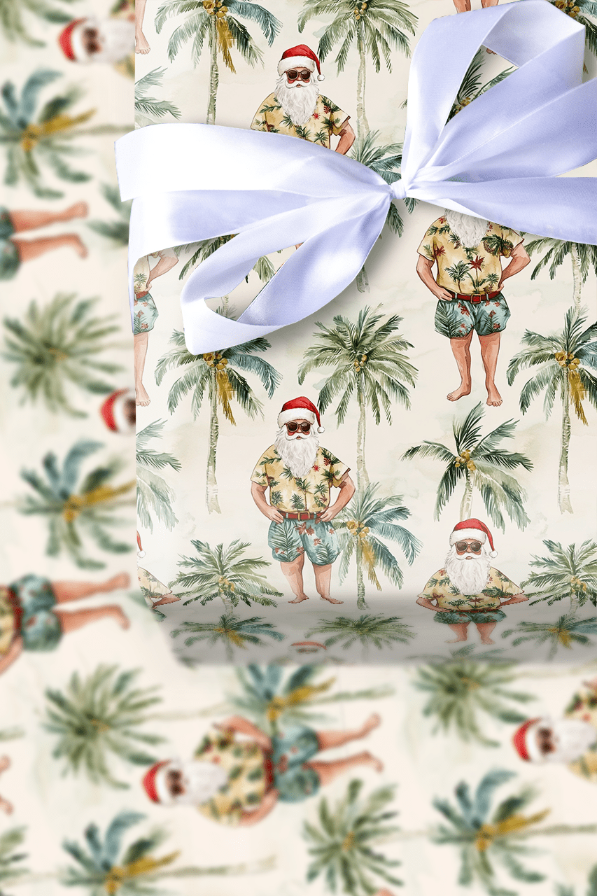 On Santa Time - Wrapping Paper - Aspen & Arlo