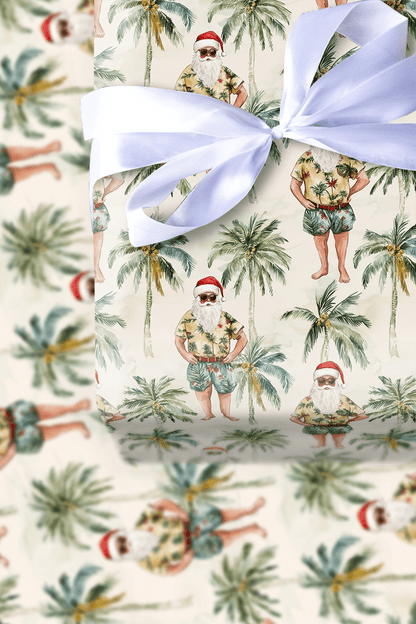 On Santa Time - Wrapping Paper - Aspen & Arlo