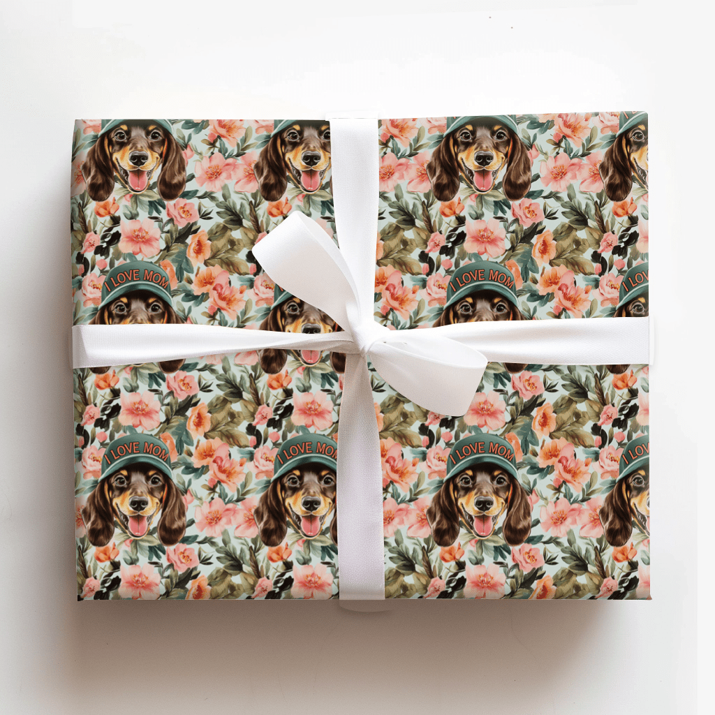 Mom's Favorite Dachshund - Wrapping Paper - Aspen & Arlo