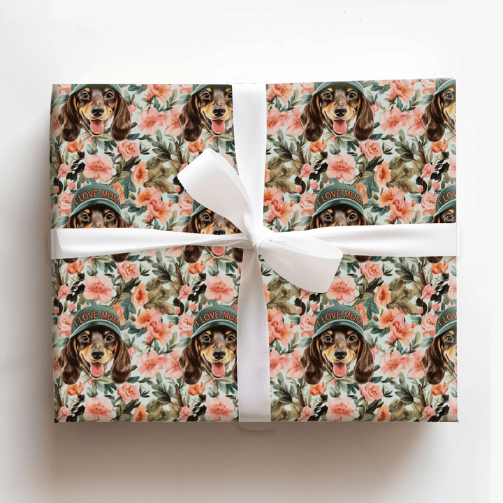 Mom's Favorite Dachshund - Wrapping Paper - Aspen & Arlo