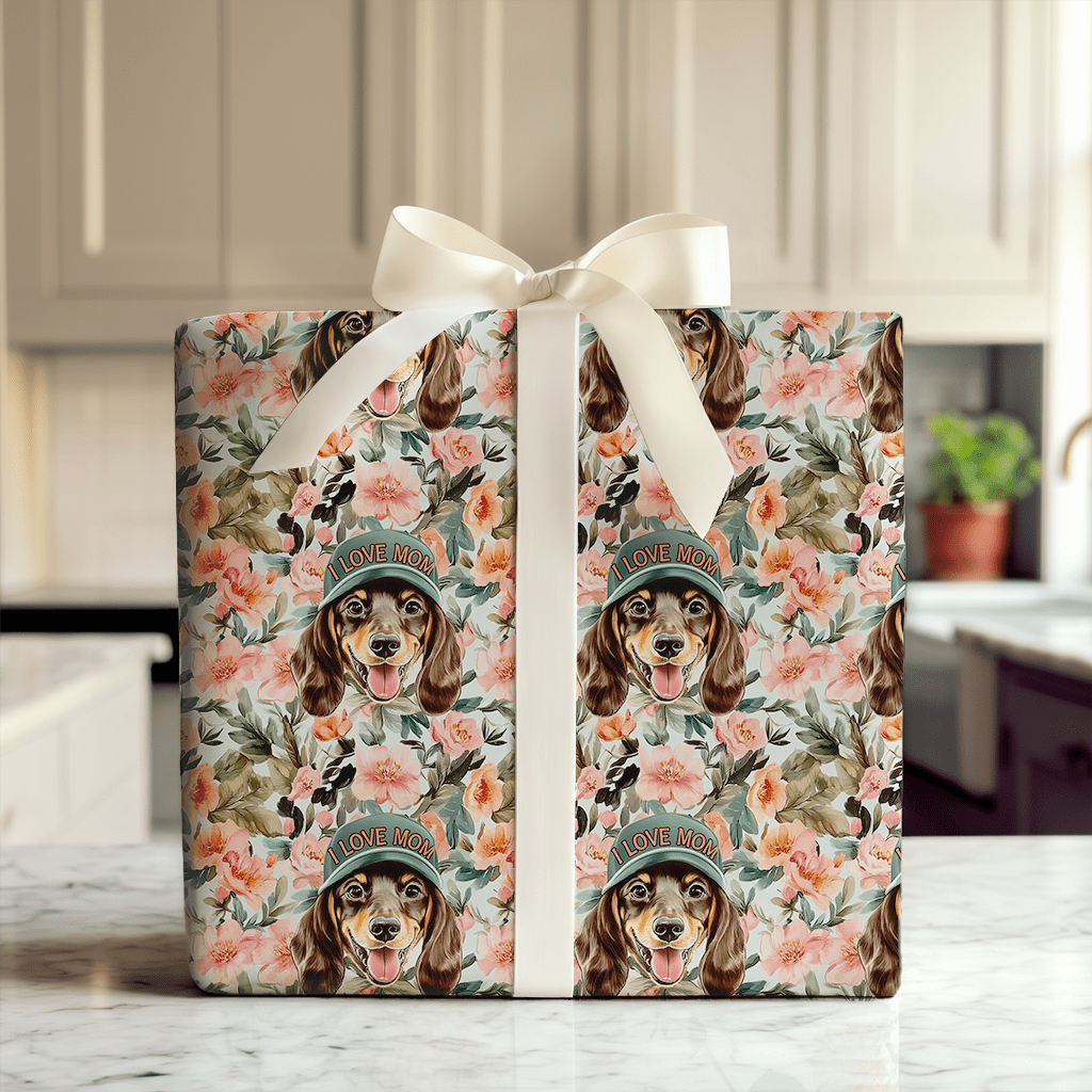 Mom's Favorite Dachshund - Wrapping Paper - Aspen & Arlo
