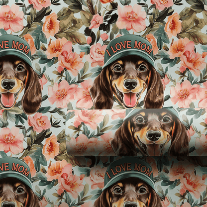Mom's Favorite Dachshund - Wrapping Paper - Aspen & Arlo