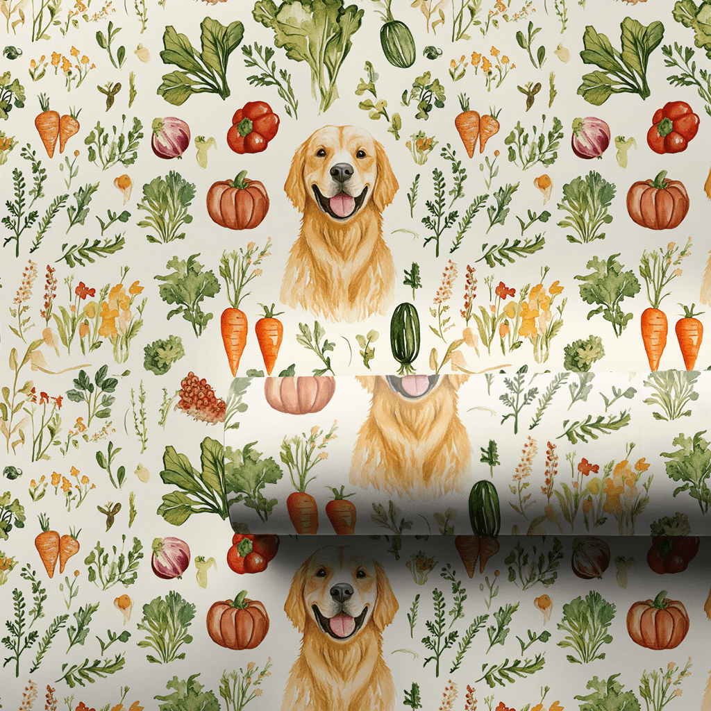Veggie Golden - Wrapping Paper - Aspen & Arlo