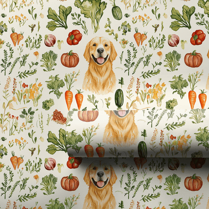 Veggie Golden - Wrapping Paper - Aspen & Arlo