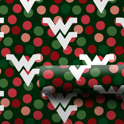 West Virginia Christmas Dots - Wrapping Paper - Aspen & Arlo
