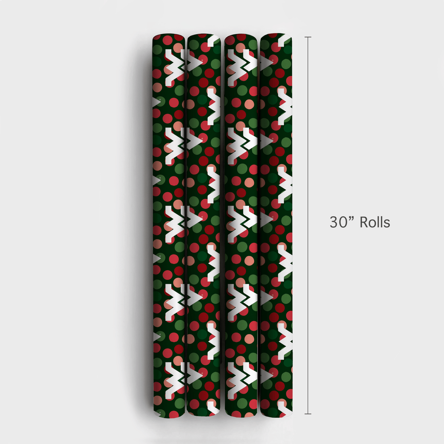 West Virginia Christmas Dots - Wrapping Paper - Aspen & Arlo