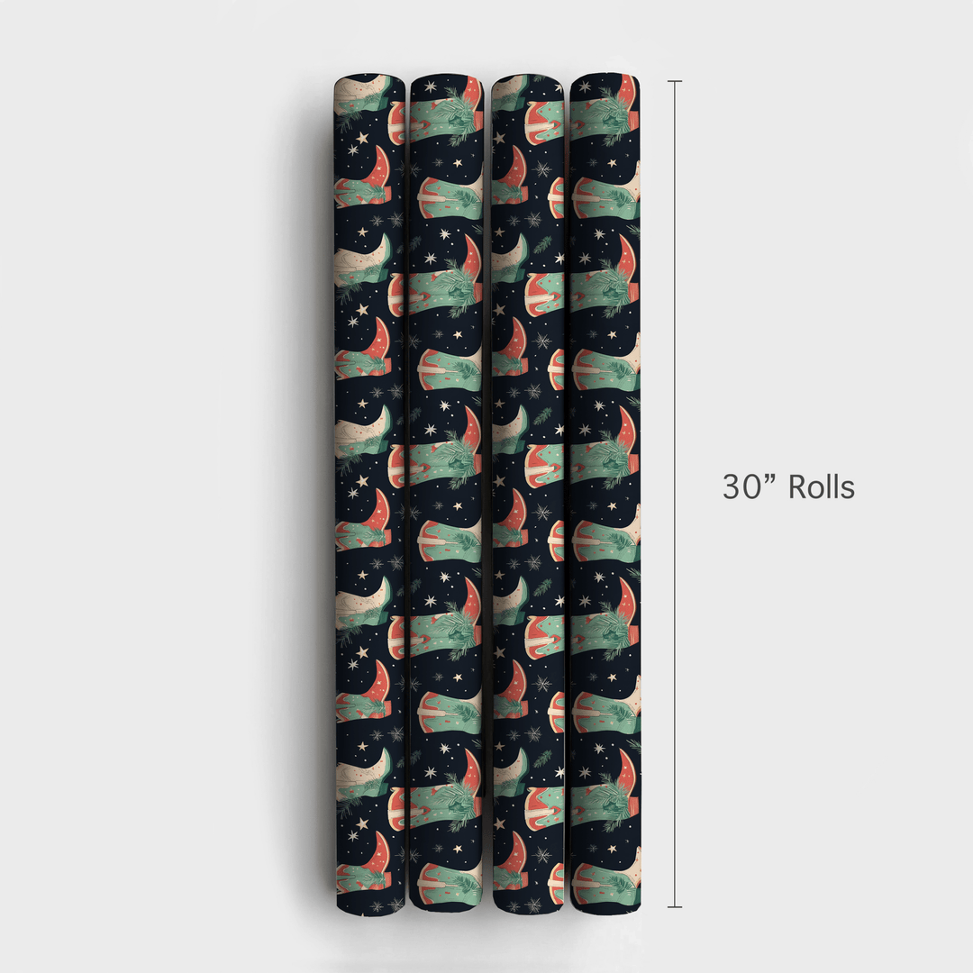 Jingle Boots - Wrapping Paper - Aspen & Arlo