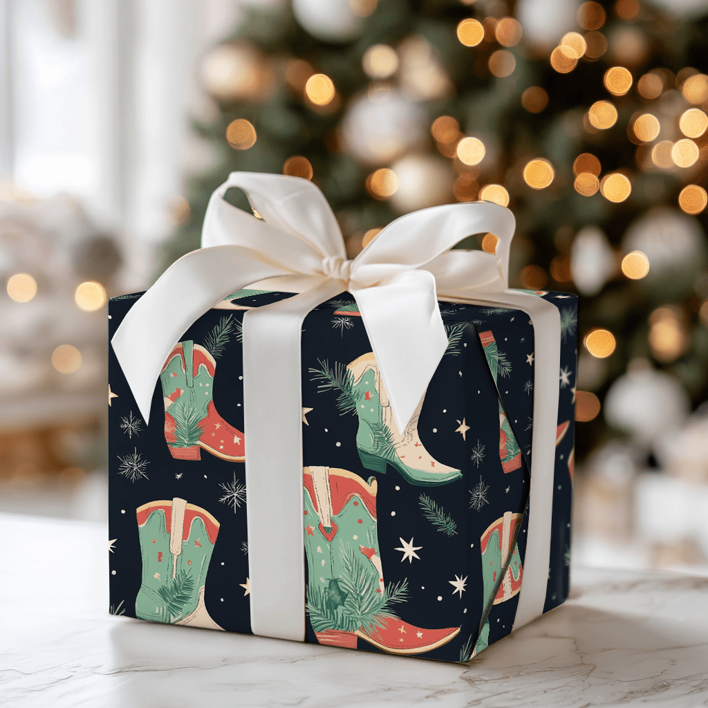 Jingle Boots - Wrapping Paper - Aspen & Arlo