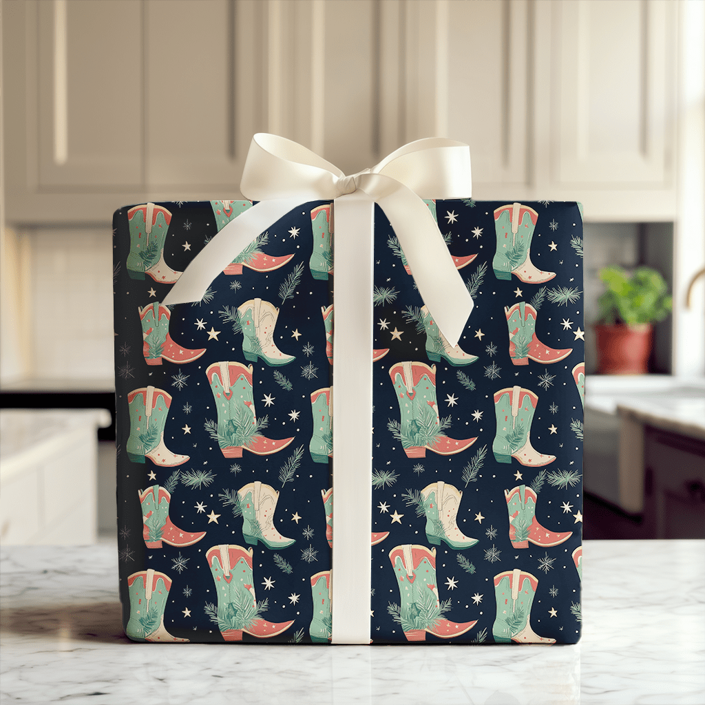 Jingle Boots - Wrapping Paper - Aspen & Arlo