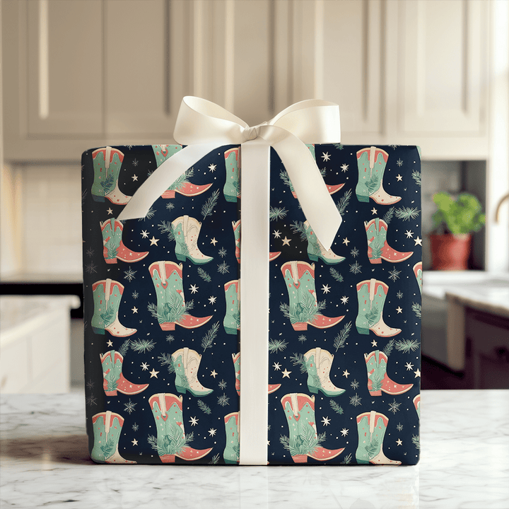 Jingle Boots - Wrapping Paper - Aspen & Arlo