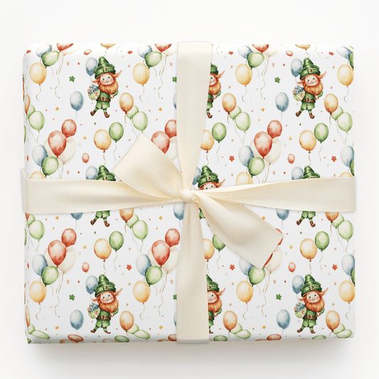 Lucky Balloon Wishes - Wrapping Paper - Aspen & Arlo