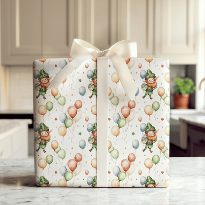 Lucky Balloon Wishes - Wrapping Paper - Aspen & Arlo