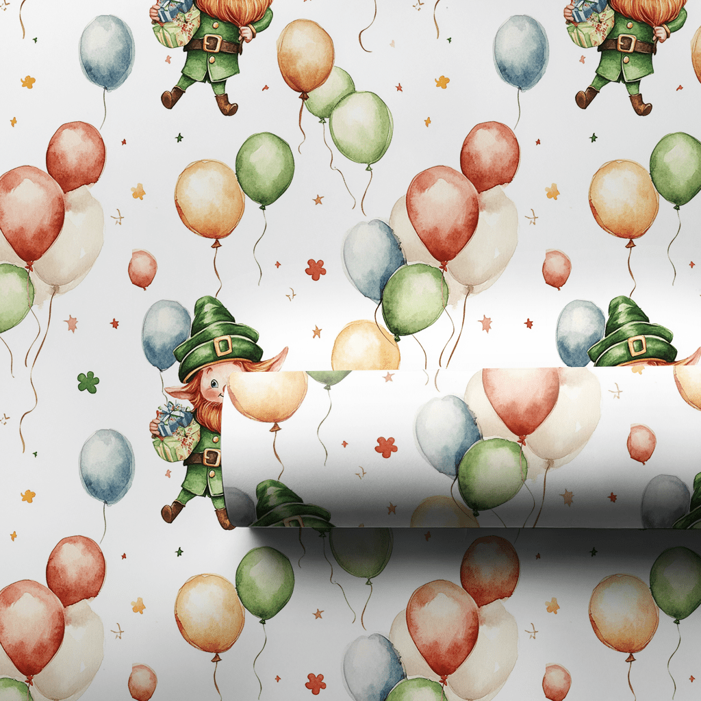 Lucky Balloon Wishes - Wrapping Paper - Aspen & Arlo