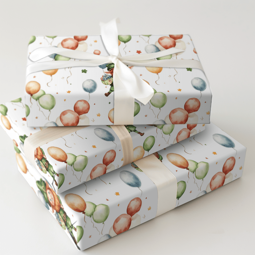 Lucky Balloon Wishes - Wrapping Paper - Aspen & Arlo