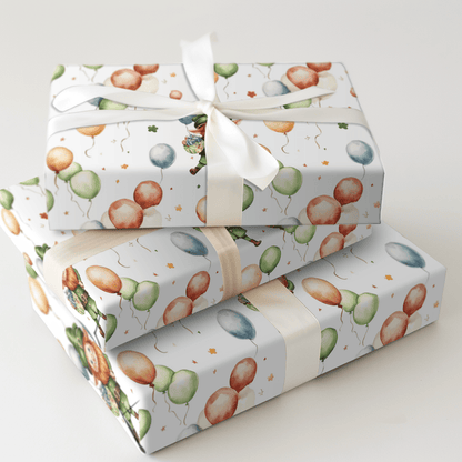 Lucky Balloon Wishes - Wrapping Paper - Aspen & Arlo