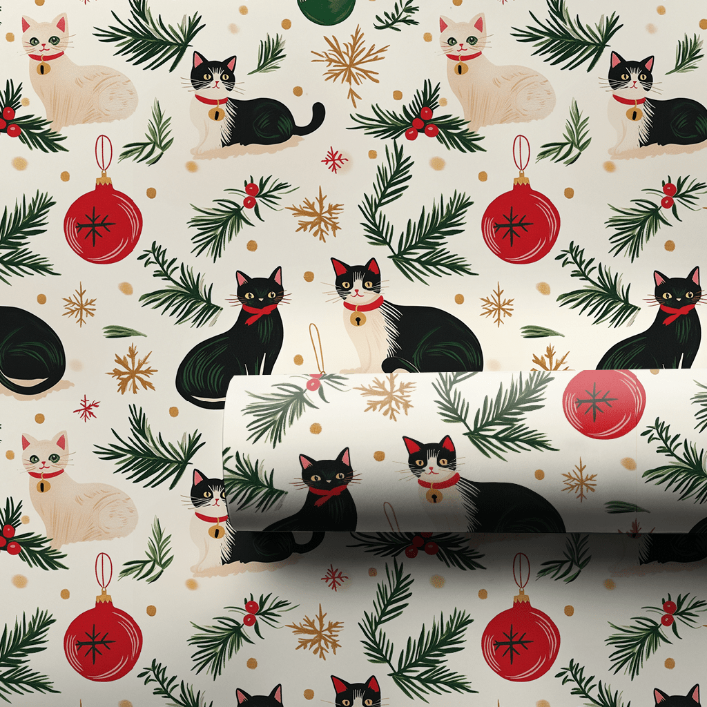 Midcentury Meowdern - Wrapping Paper - Aspen & Arlo