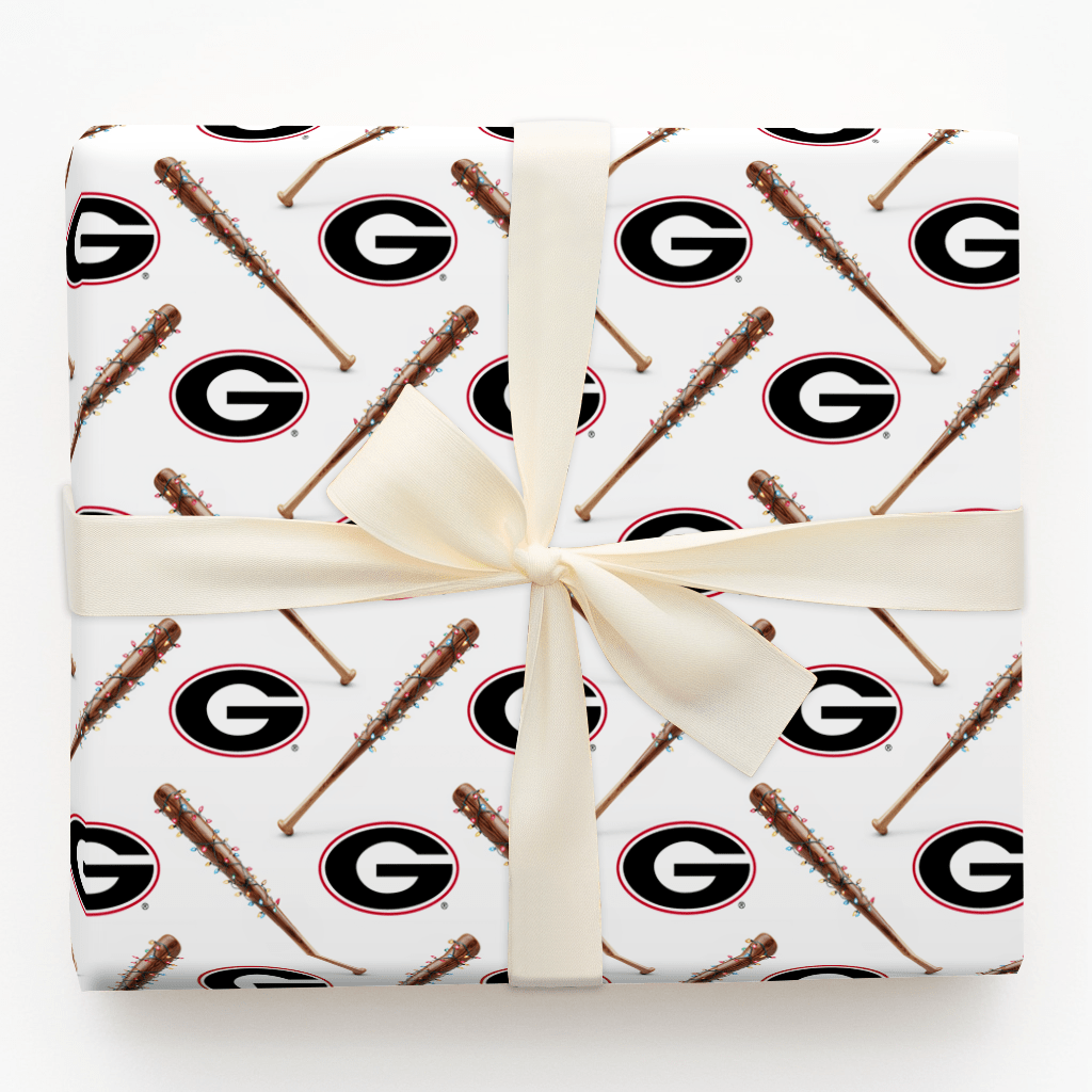 Bulldog Christmas Diamond - Wrapping Paper - Aspen & Arlo