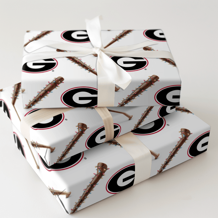 Bulldog Christmas Diamond - Wrapping Paper - Aspen & Arlo