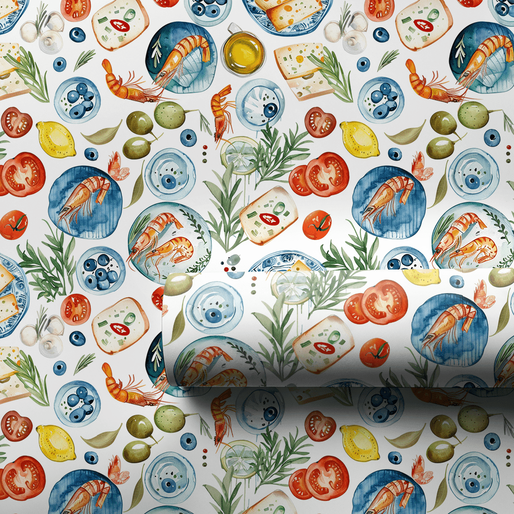 Shrimp See Food - Wrapping Paper - Aspen & Arlo