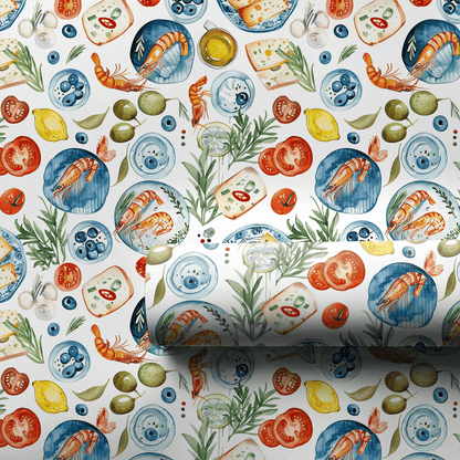 Shrimp See Food - Wrapping Paper - Aspen & Arlo