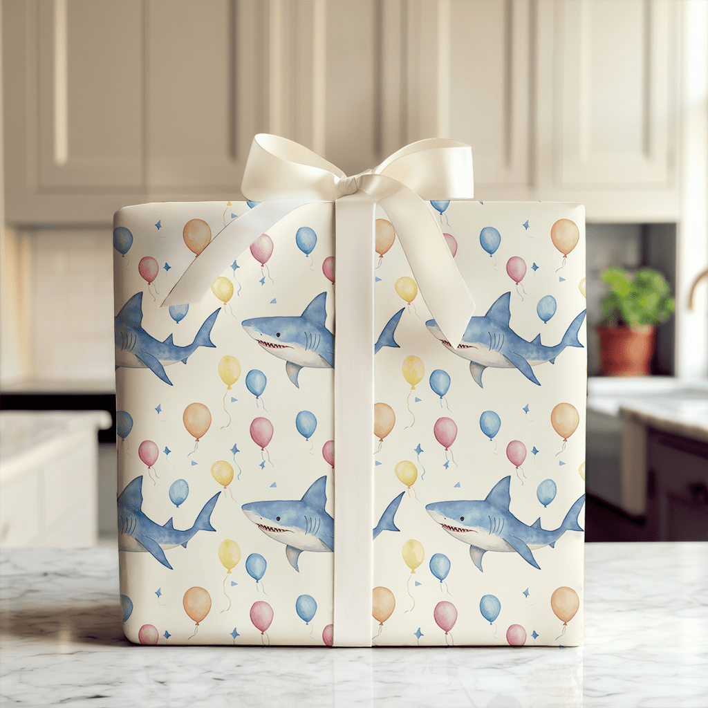 Shark Sweet Surprise - Wrapping Paper - Aspen & Arlo