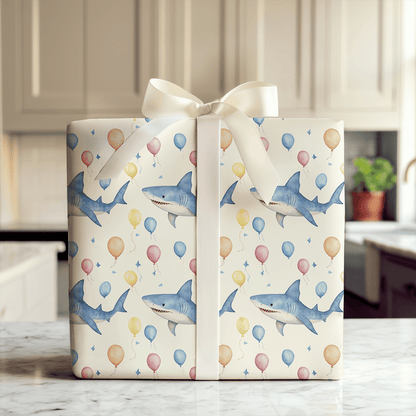 Shark Sweet Surprise - Wrapping Paper - Aspen & Arlo