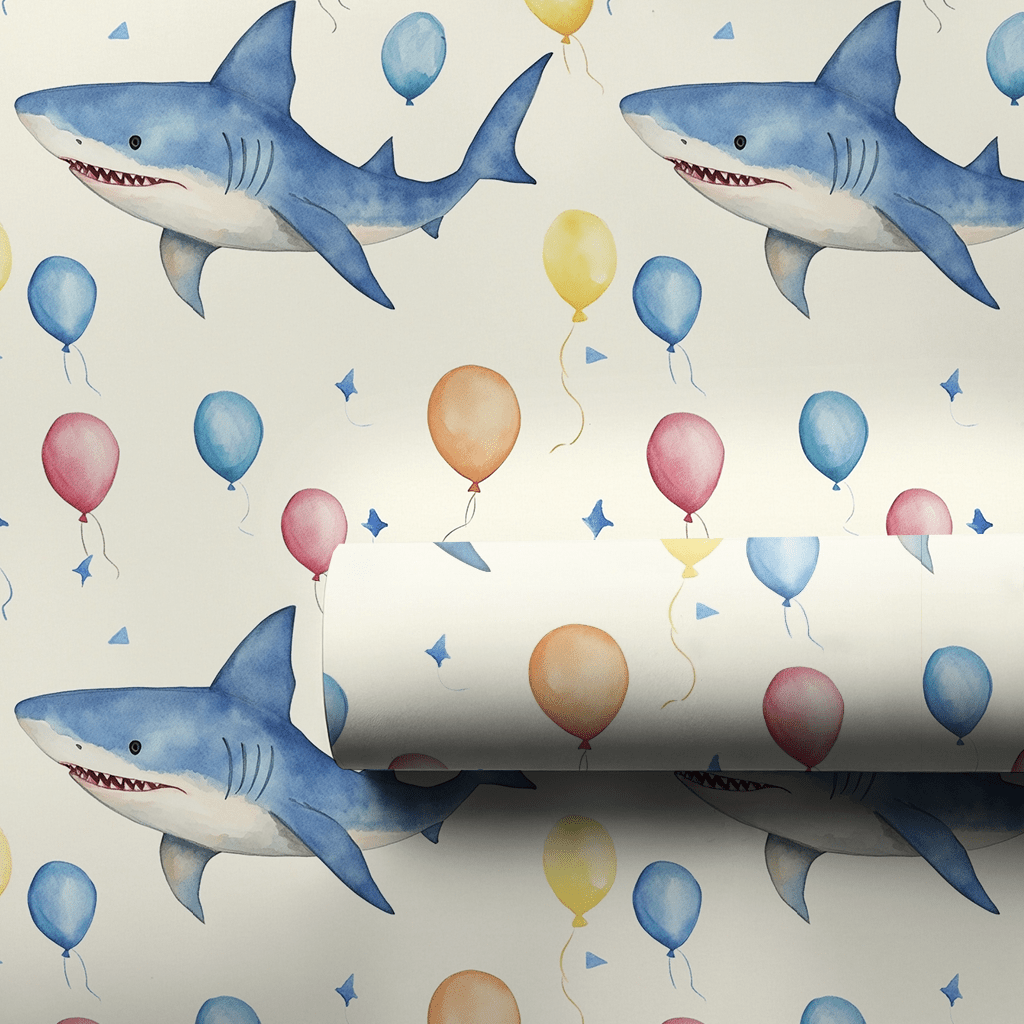 Shark Sweet Surprise - Wrapping Paper - Aspen & Arlo