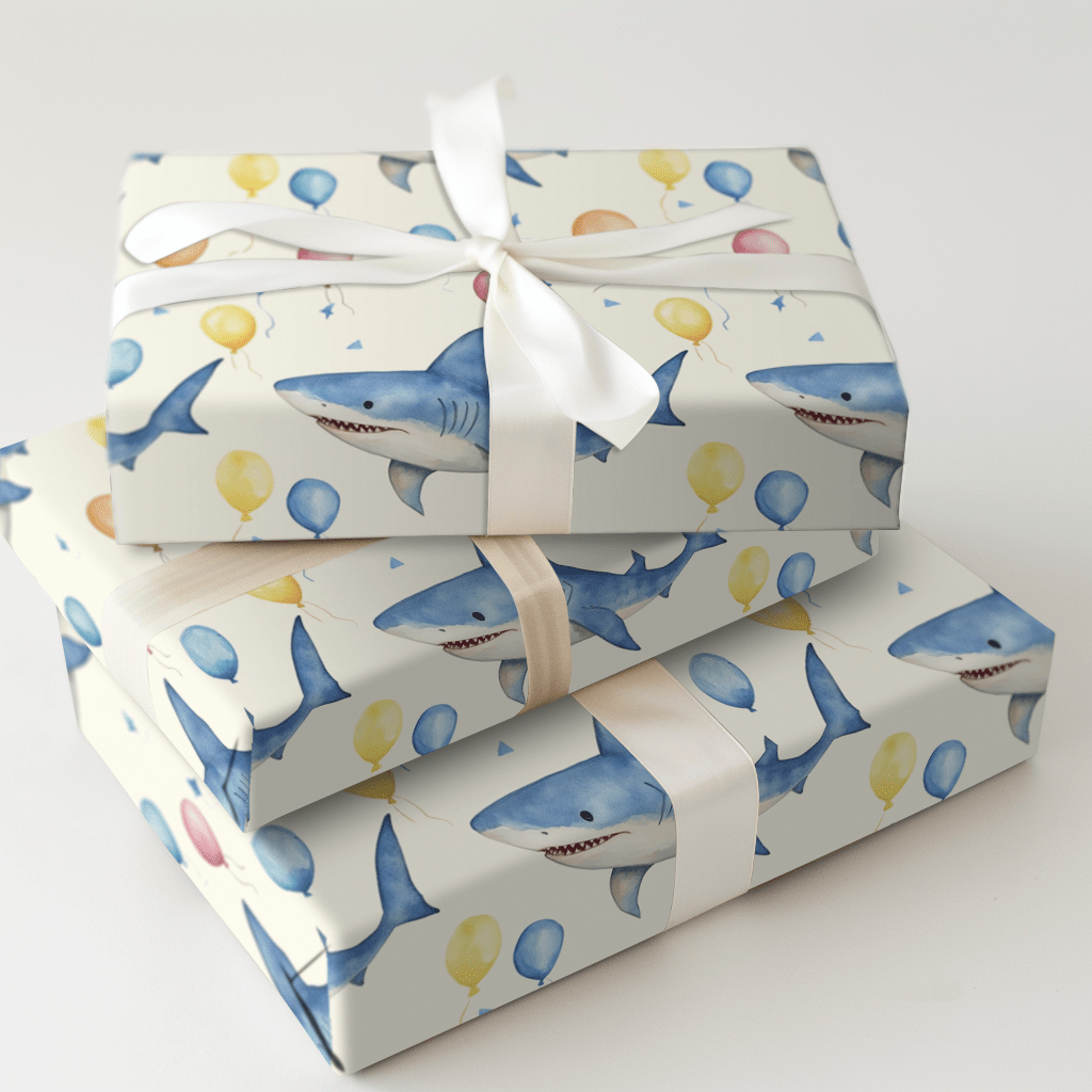 Shark Sweet Surprise - Wrapping Paper - Aspen & Arlo