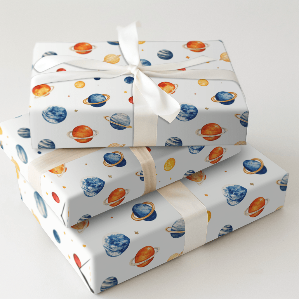 Astro Orbit - Wrapping Paper - Aspen & Arlo