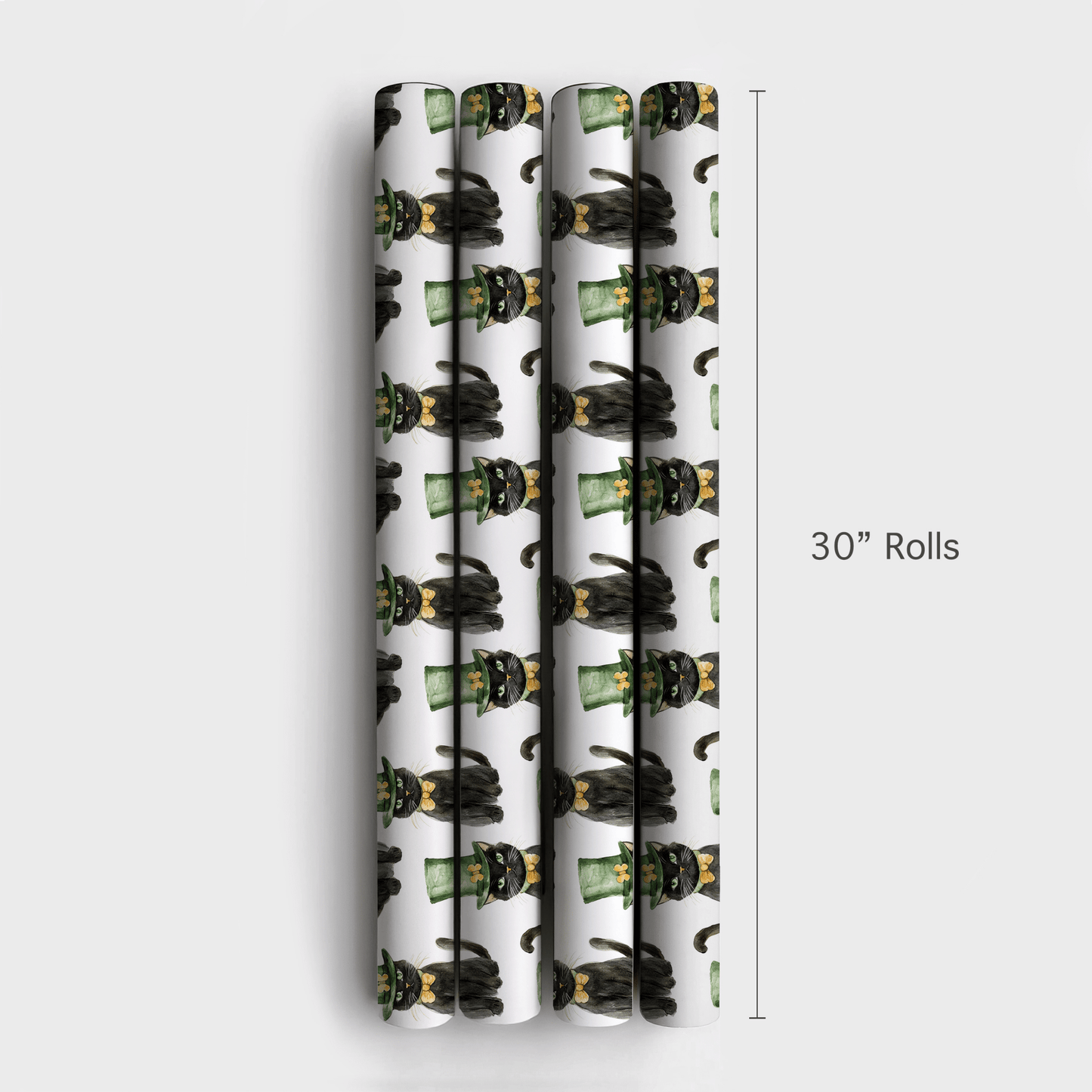 Leprechaun Black Cat - Wrapping Paper - Aspen & Arlo