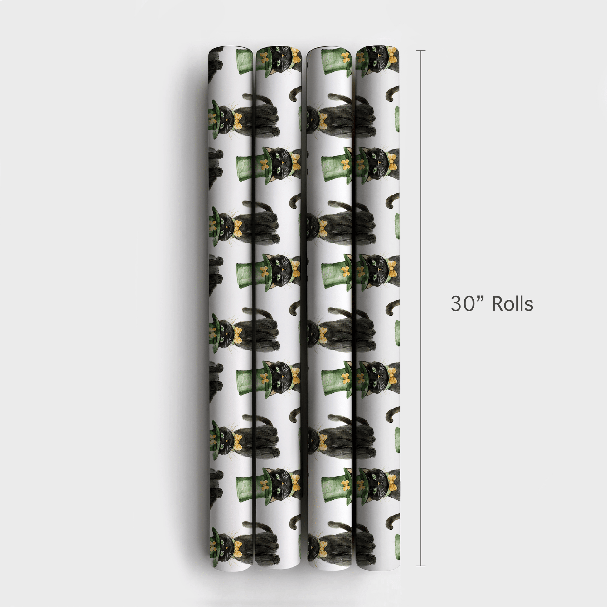 Leprechaun Black Cat - Wrapping Paper - Aspen & Arlo
