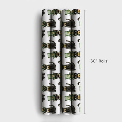 Leprechaun Black Cat - Wrapping Paper - Aspen & Arlo